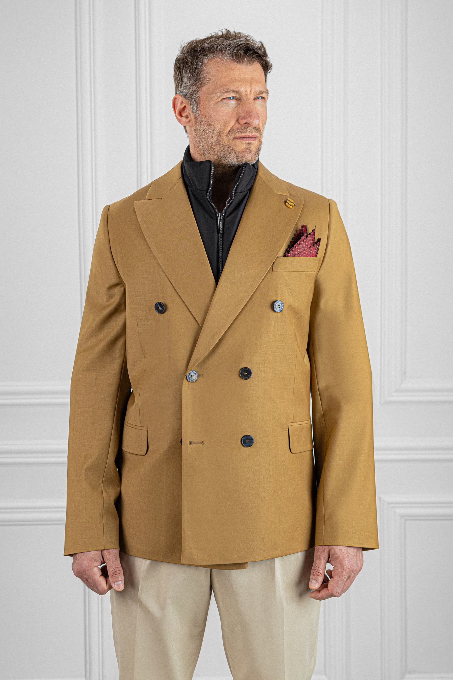 CAHLUMN Double Breasted blazer Lサイズ Camel Double-Breasted Blazer (Limited Edition) – Brummell