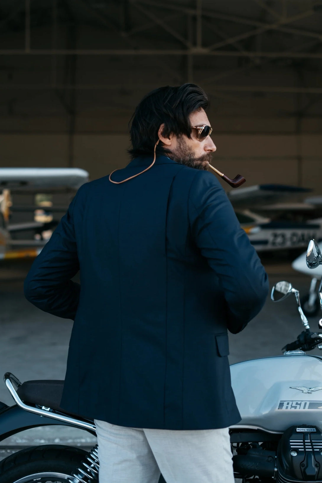 Outside product photo of the Royal Navy Brummell Blazer From the Back 
